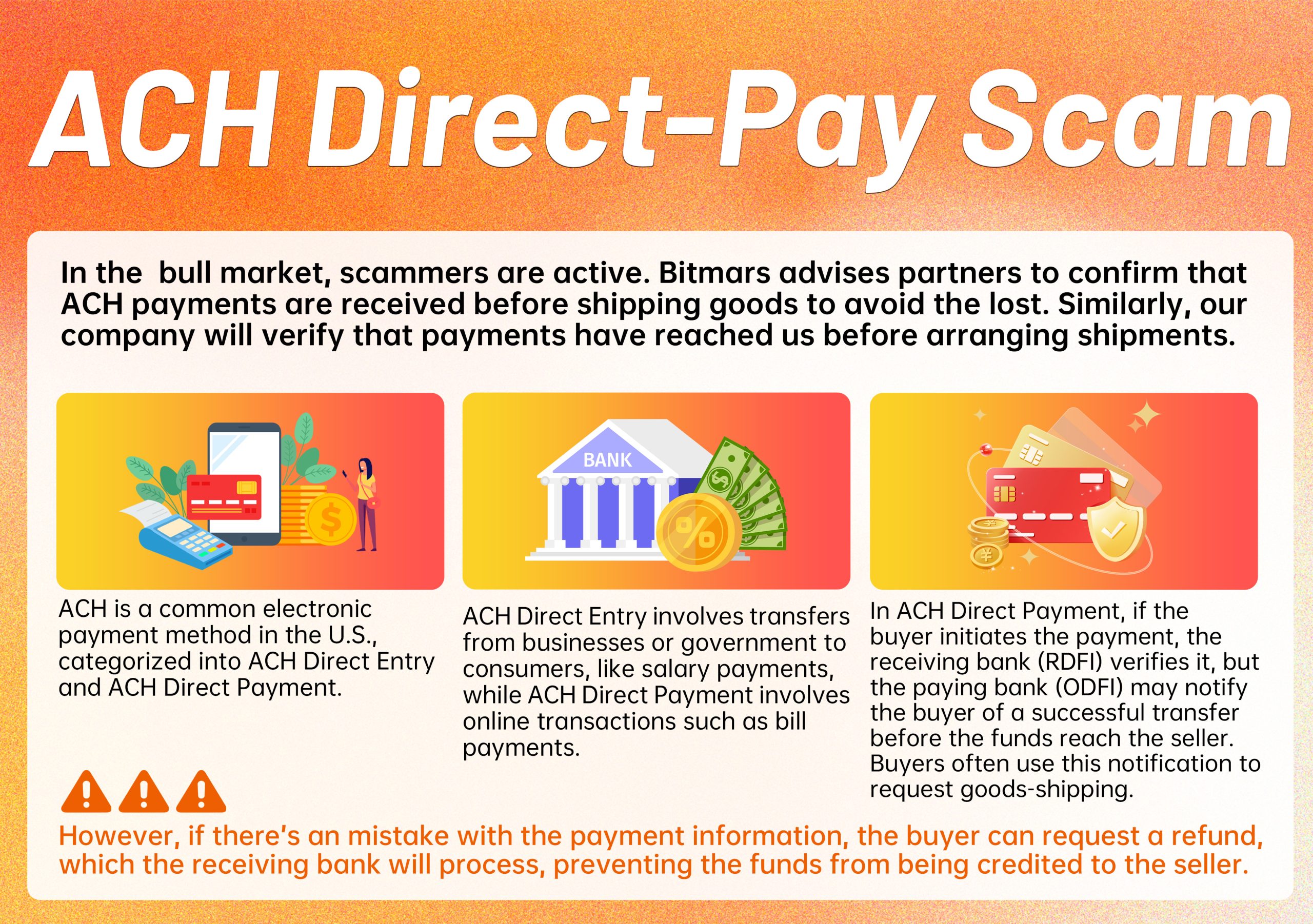 ACH Direct-Pay Scam