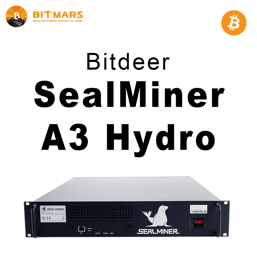 A3 HYD Bitdeer SealMiner A3 Hyd 500 TH/s 6750 W Bitcoin Miner - Image 1